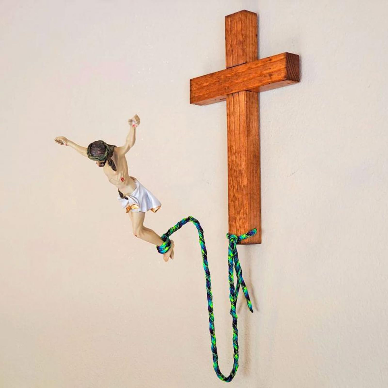 Amazon.com: Altsuceser Crucifix Wall Cross Bungee Jesus Crucifix